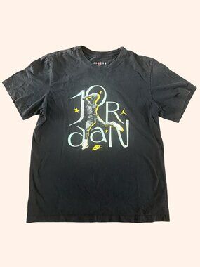 Nike Air Jordan Faded Graphic T-Shirt – Black Jumpman Basketball Tee – Men’s